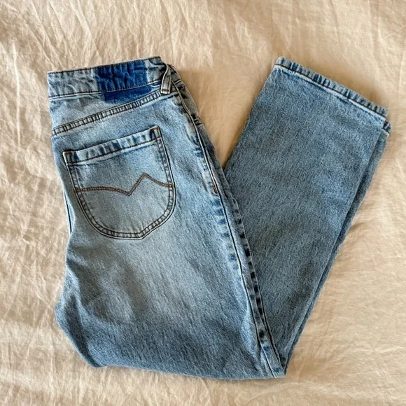 Cleo + Wolf Straight Leg Denim - Picture 1 of 5